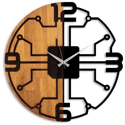 Orologio da parete diametro 56 cm 1xAA legno/metallo