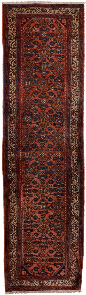 Bidjar Tappeto 80x300 Rosso (Indian) Annodato A Mano