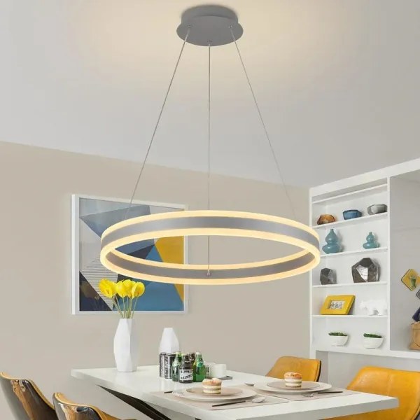 Lampadario a sospensione con filo LED dimmerabile LED/85W/230V 3000-6500K + telecomando