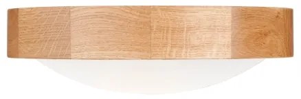 Plafoniera OAK SLIM 1xE27/60W/230V rovere Ø 27 cm