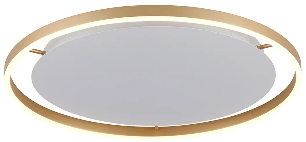 Lampada da soffitto in ottone 58,8 cm con LED dimmerabile a 3 fasi - Zlatan