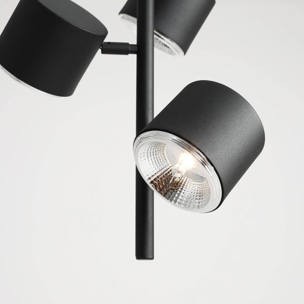 ALDEX Lampada a sospensione 1047E, a 3 luci, nera