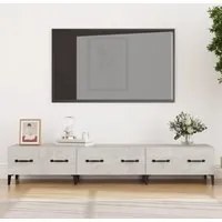 Mobile Porta TV Grigio Cemento 150x34,5x30 cm Legno Multistrato cod mxl 9594