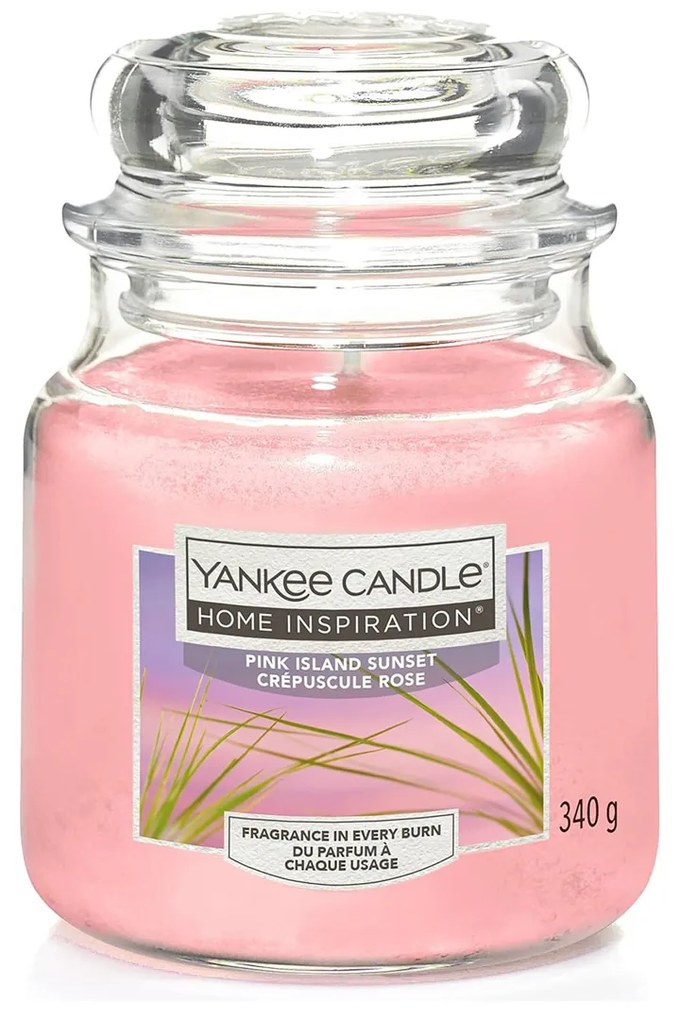 Pink Island Sunset, candela in giara piccola Yankee Candle