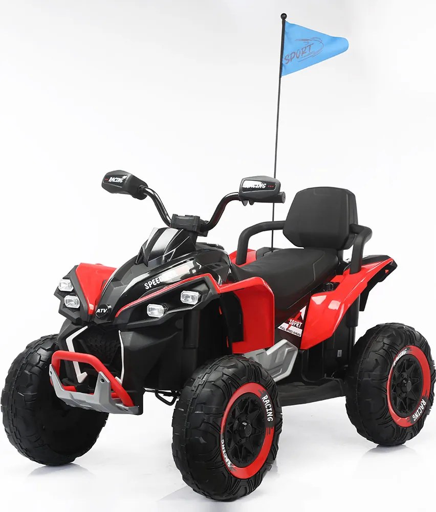 Quad Elettrico per Bambini ATV Safari Gold 24V fino a 60 kg con Telecomando Rosso...