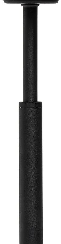 Lampada da tavolo moderna con paralume in tessuto nero e oro - VT 1