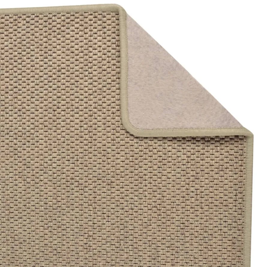 Tappeto Corsia Aspetto Sisal Sabbia 80x250 cm