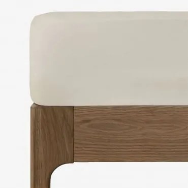 Lenzuolo Con Angoli In Cotone Percalle 180 Fili Per Letto Agassi Da 90 Cm Crema Cannoli & Letto 90 Cm (90 X 200 X 40 Cm) - Sklum