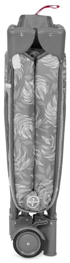 Lionelo - Lettino da viaggio FLOWER Grigio Pietra