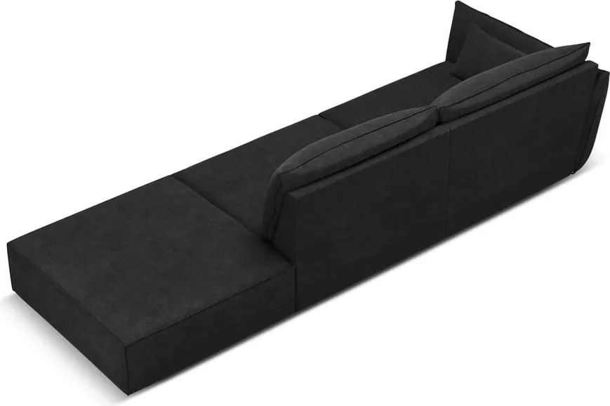 Divano angolare grigio scuro Vanda - Mazzini Sofas