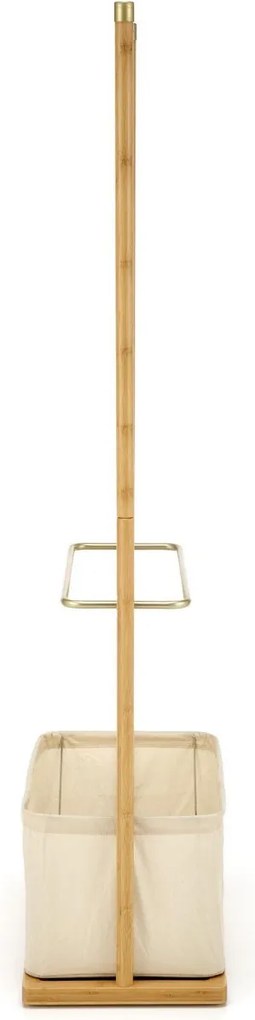 Appendiabiti WU31 in legno naturale/beige/oro - H166 cm