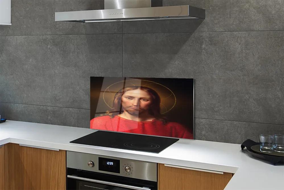 Pannello paraschizzi cucina Gesù 100x50 cm