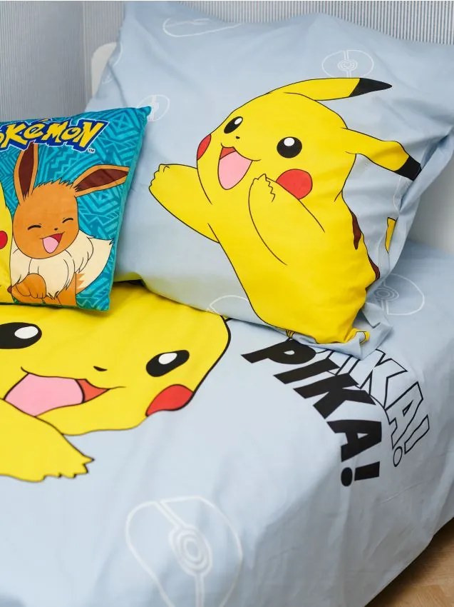 Sinsay - Set di biancheria da letto Pokémon - blu pallido