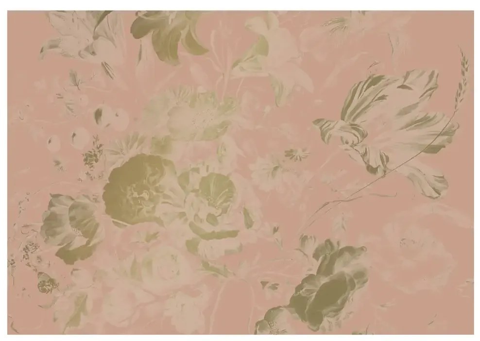 KEK Amsterdam Wandbild Golden Age Flowers Gold 8 - XL