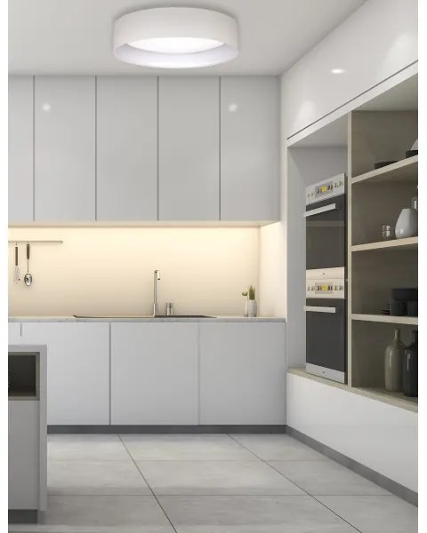 Duolla - Plafoniera LED ROLLER LED/24W/230V diametro 45 cm color crema