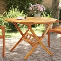 Tavolo da Giardino Pieghevole 110x75cm Legno Massello d'Acacia 4004911