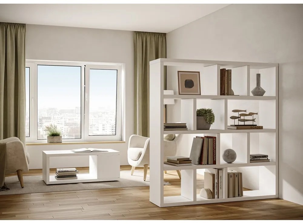 Libreria bianca 150x159 cm Berlin - TemaHome