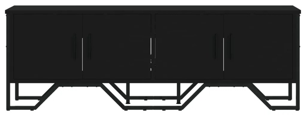 Mobile porta tv nero 122x34x41 cm in legno multistrato