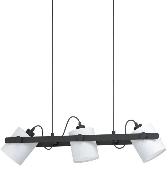 Eglo 43426 - Lampadario a sospensione con filo HORNWOOD 1 3xE27/28W/230V