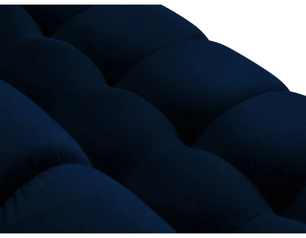 Divano angolare in velluto blu scuro, angolo sinistro Bali - Cosmopolitan Design