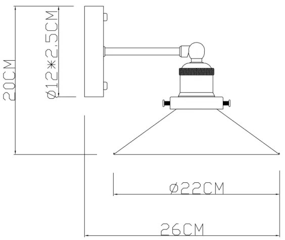 Globo 15053W - Applique LENIUS 1xE27/60W/230V