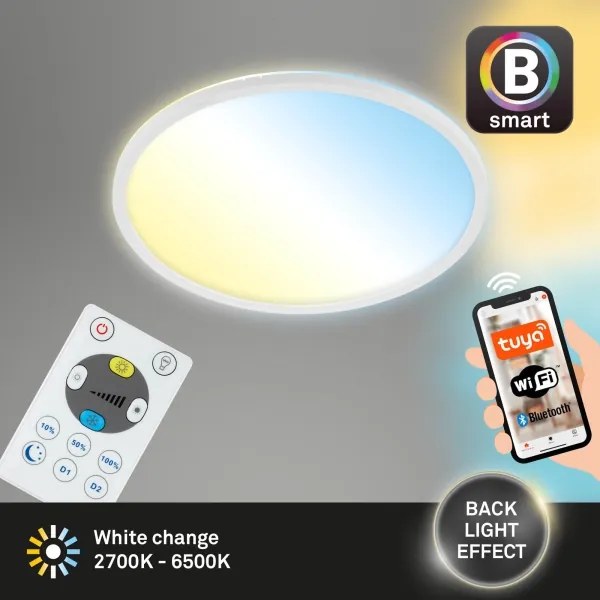 Brilo - Plafoniera LED dimmerabile SLIM LED/22W/230V Wi-Fi Tuya + +TC