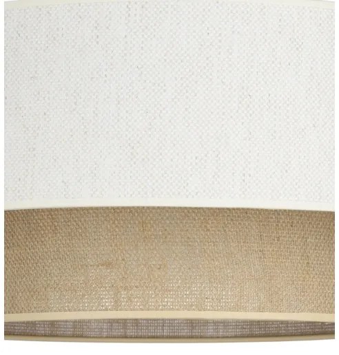 Lampadario a plafone NATIA 1xE27/60W/230V Ø 45 cm bianco/marrone