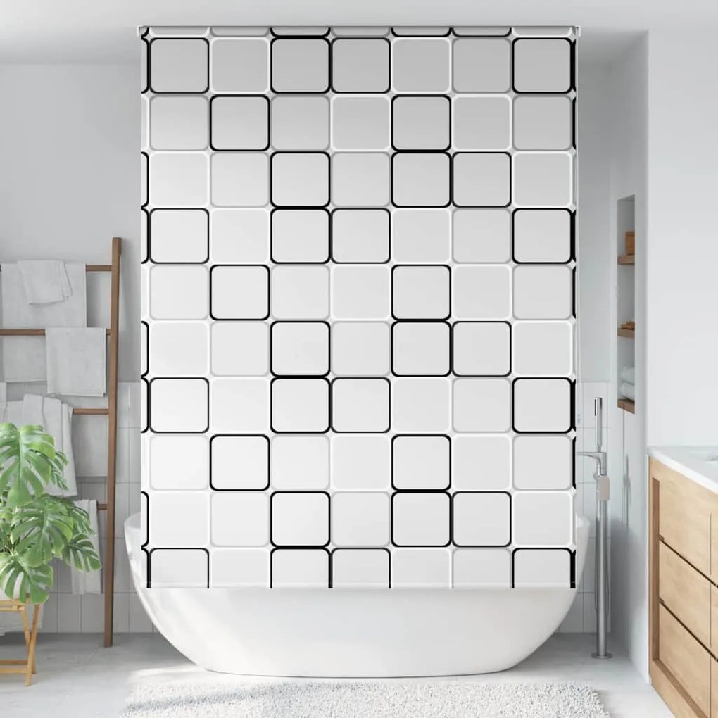 Tenda A Rullo Doccia 160x240 Cm Larghezza Tessuto 156 Cm /
