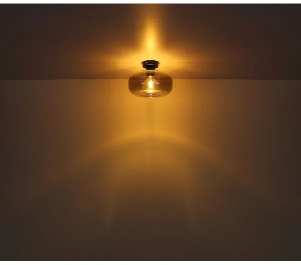 Globo 15566D - Lampadario a plafone GIUSEPPE 1xE27/40W/230V diametro 28 cm grigio