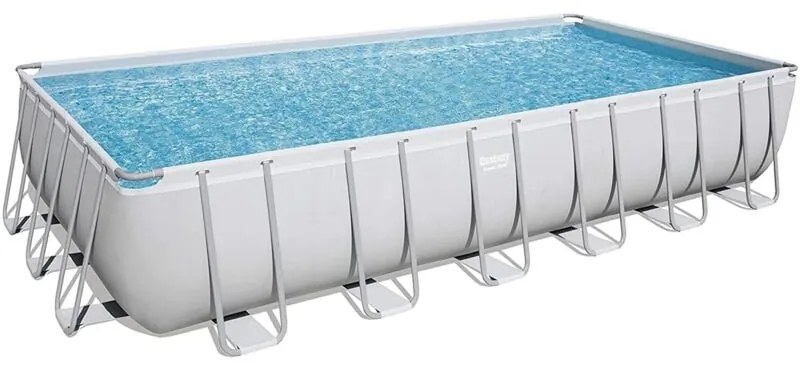 Piscina Rettangolare Fuori Terra con Telaio Portante Bestway power steel 732X366X132 Cm