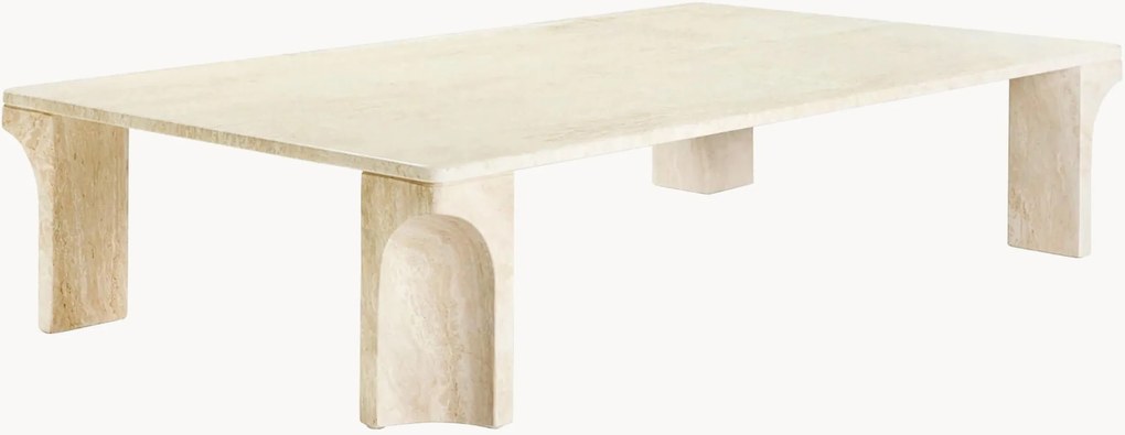 Tavolino in travertino Doric larg. 140 cm