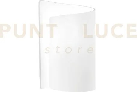 Lume imagine bianca 1 luce attacco e27 15x24,8cm vetro e alluminio