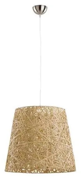 Lampadario a sospensione con filo CANNUCIA 1xE27/15W/230V beige