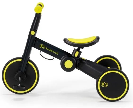 KINDERKRAFT 3v1 4TRIKE - Draisienne enfant jaune/noir