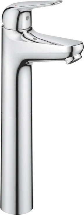 Rubinetto per lavabo getto laminare cristallino Swift XL cromato lucido GROHE H 35.1 cm