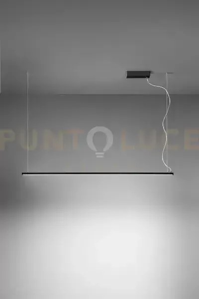 Sospensone in alluminio colore nero link led 35w cct 2700k 3000k 40...