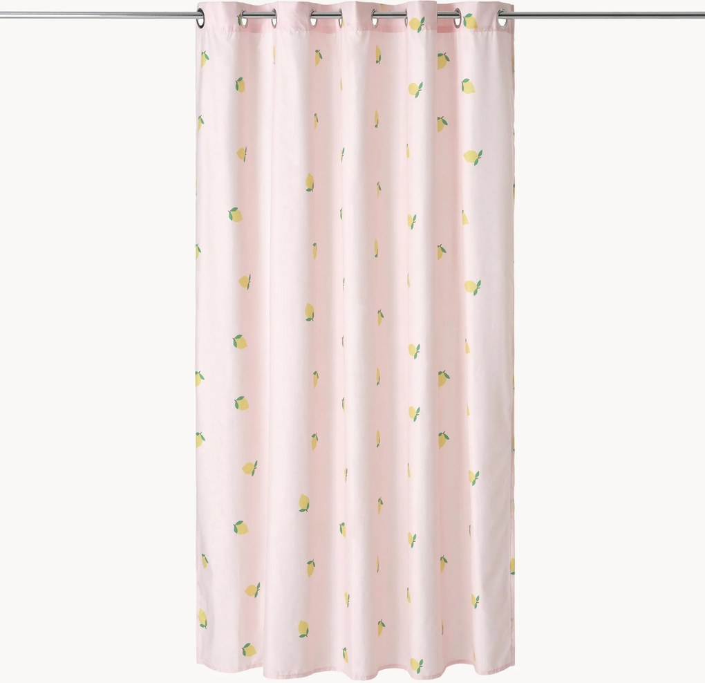 Tenda da doccia impermeabile con motivo Lemon