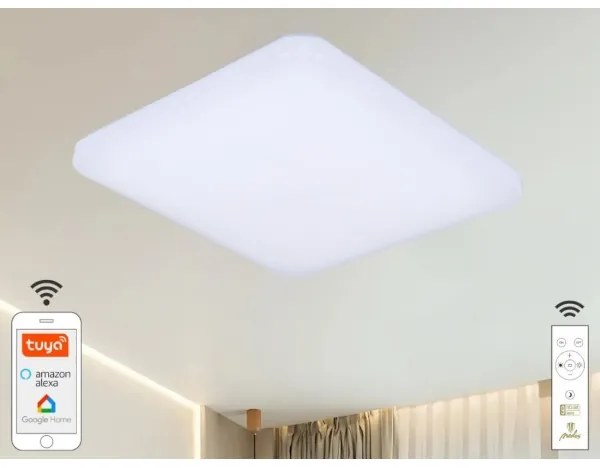 Plafoniera LED dimmerabile OPAL LED/48W/230V Wi-Fi Tuya + +TC