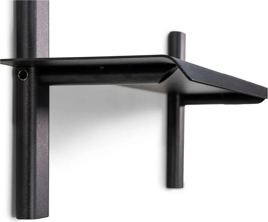Mensola nera in metallo 60 cm Hola – Spinder Design