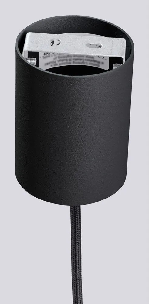 Lampadario nero con paralume in vetro ø 12 cm Orbital – Sollux