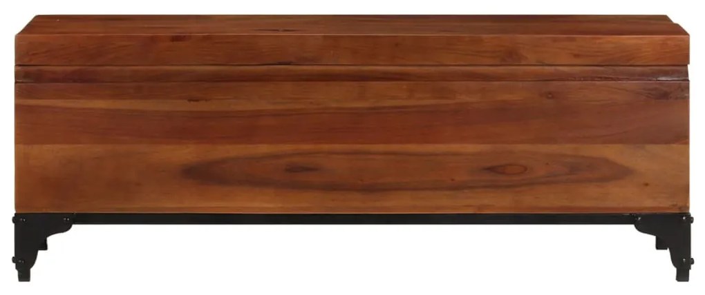 Baule 110x35x41 cm in legno massello di acacia