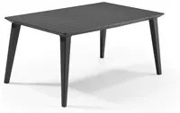 Keter tavolo in resina rettangolare Lima Table160 Grafite Grigio 157x98x74h