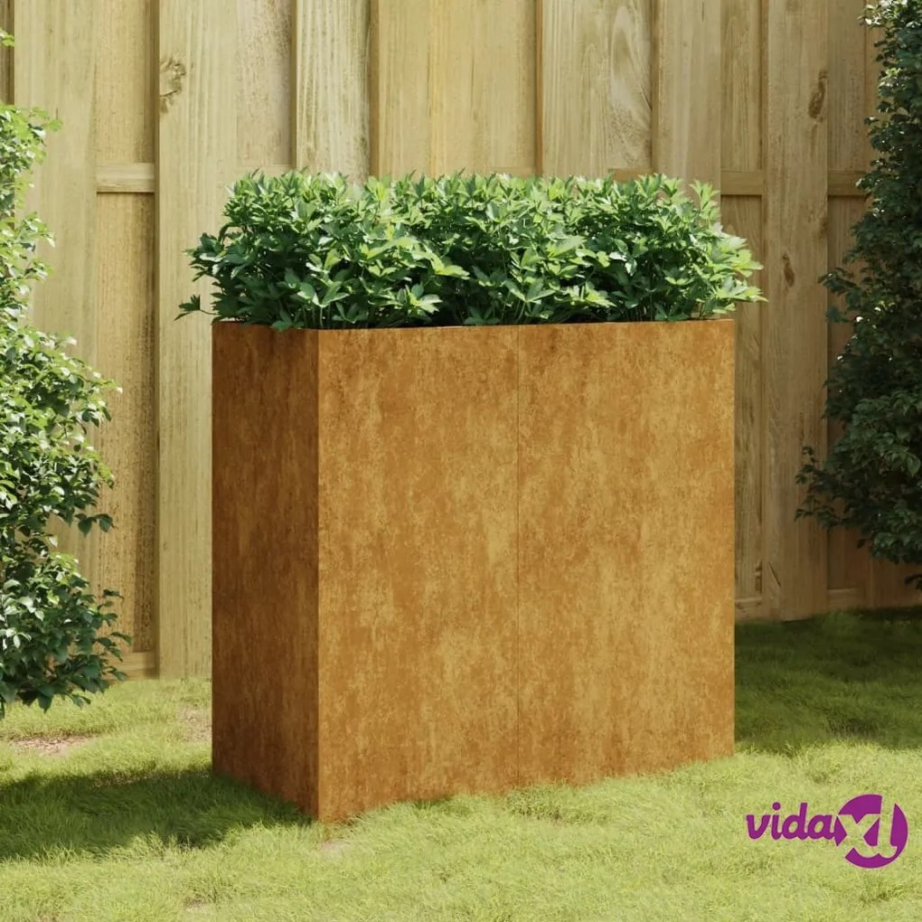 vidaXL Fioriera 40x80x80 cm in Acciaio Corten