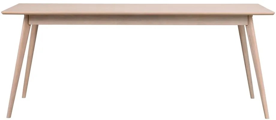 Tavolo da pranzo pieghevole con piano in rovere 190x90 cm Yumi - Rowico