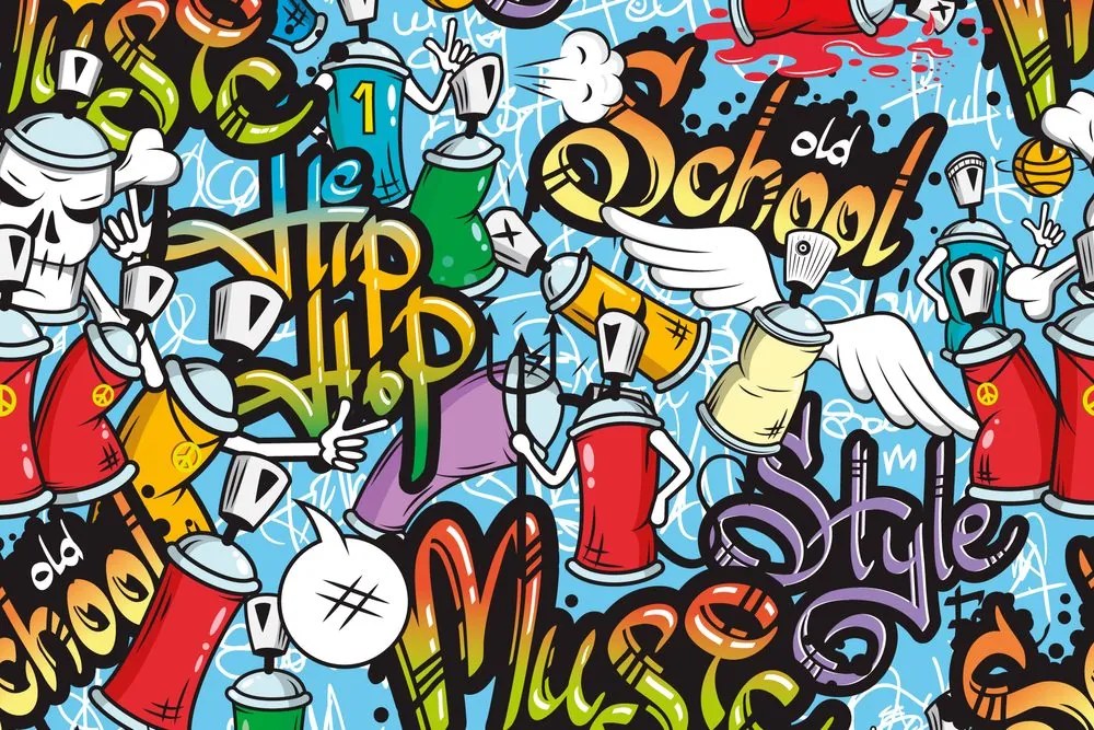 Carta da parati – Street art allegro