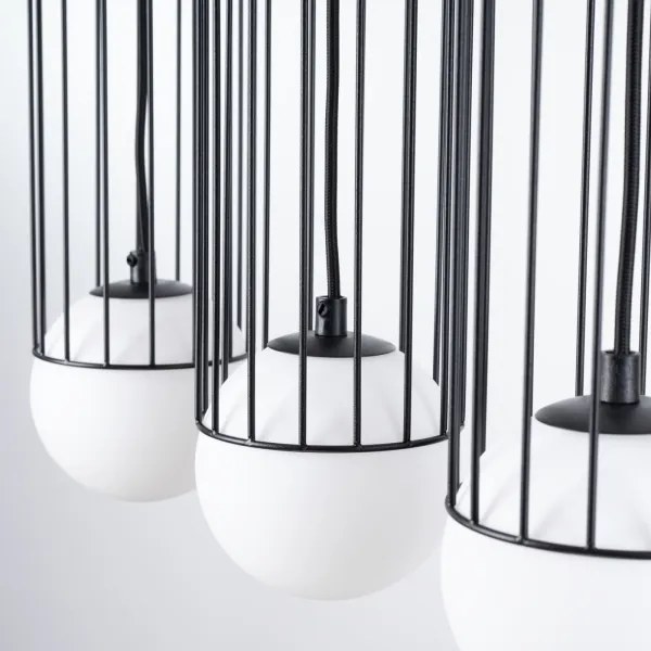 Sollux SL.1334 - Lampadario a sospensione con filo BRINA 3xG9/8W/230V nero