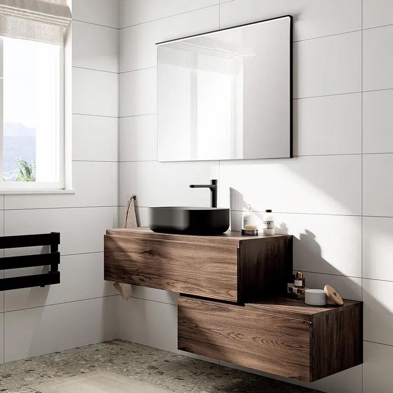 Lavabo Nube in ceramica bianco L45H13P32