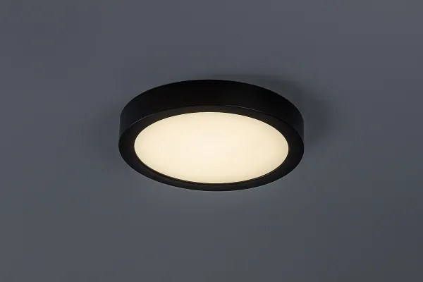 Rabalux 75075 - Plafoniera LED per bagno SHAUN PLUS 24W/230V Ø 22 cm IP44 nera