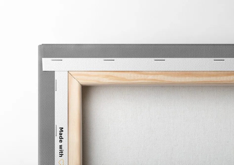 Quadro su tela – Alba sul fiume in bianco e nero
