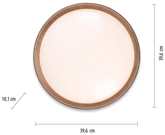 Leuchten Direkt 1434718-LED Plafoniera dimmerabile EMILIA 28,8W/230V nero